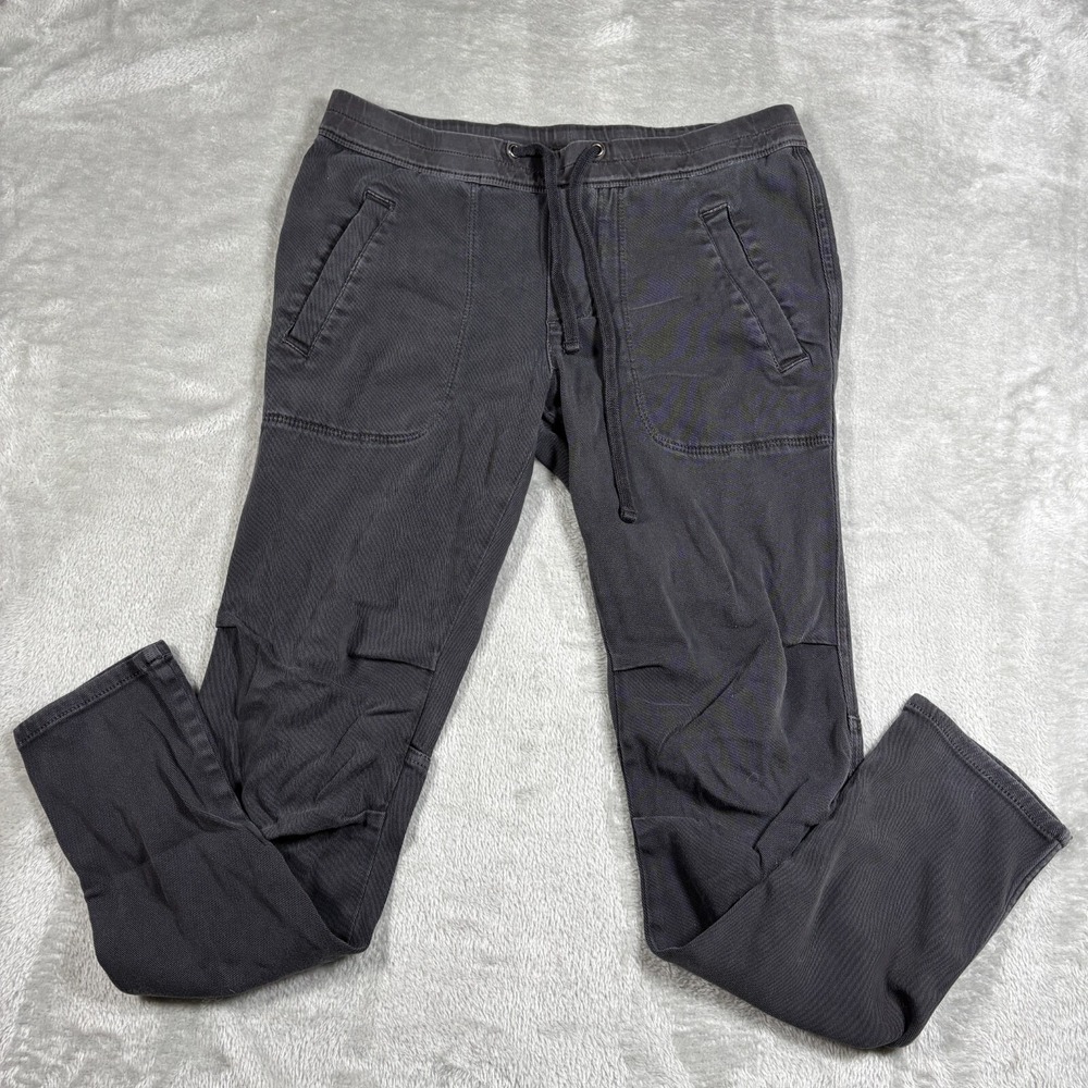 James Perse Pants Womens 1 Black Soft Drape wkl1730 Utility Joggers Casual
